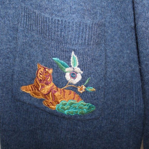 NWT Johnny Was Biya JW Workshop Griffin Cardigan Duster Knit Jacket Embroidery - Picture 5 of 11